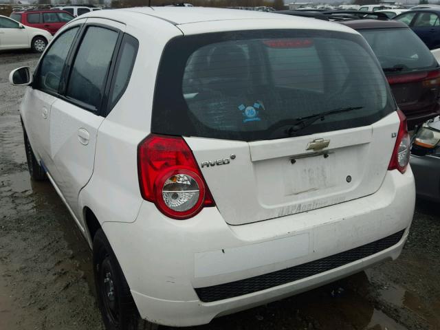 KL1TD6DE4AB048303 - 2010 CHEVROLET AVEO LS WHITE photo 3