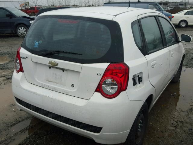 KL1TD6DE4AB048303 - 2010 CHEVROLET AVEO LS WHITE photo 4