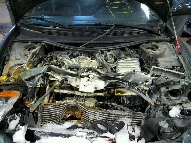 1C3EL55R14N268263 - 2004 CHRYSLER SEBRING LX GREEN photo 7