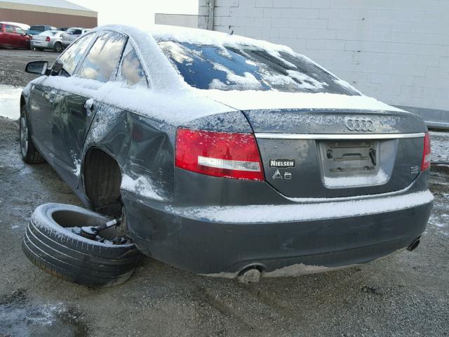 WAUEH74F18N125588 - 2008 AUDI A6 S-LINE GRAY photo 3