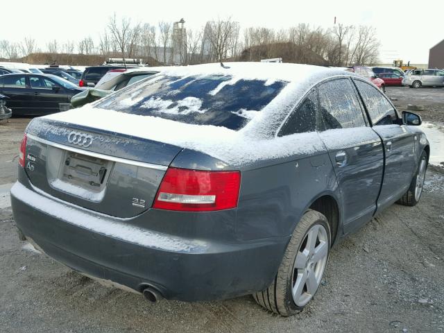 WAUEH74F18N125588 - 2008 AUDI A6 S-LINE GRAY photo 4