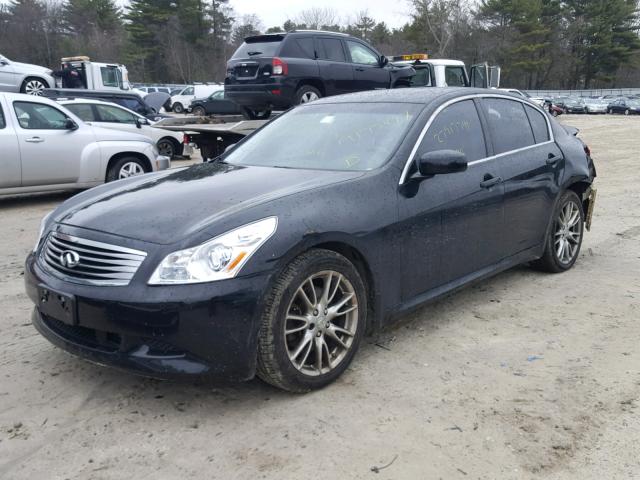 JNKBV61F88M259936 - 2008 INFINITI G35 BLACK photo 2