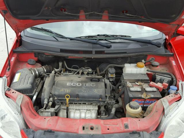 KL1TD6DE9AB135887 - 2010 CHEVROLET AVEO LS 红色 照片 7