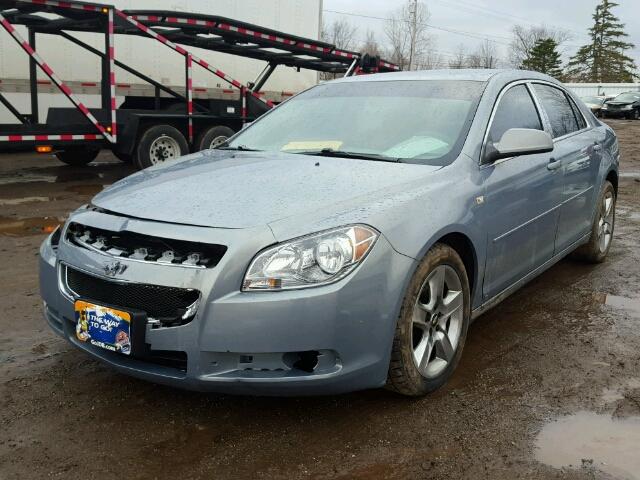 1G1ZH57B484265991 - 2008 CHEVROLET MALIBU 1LT BLUE photo 2