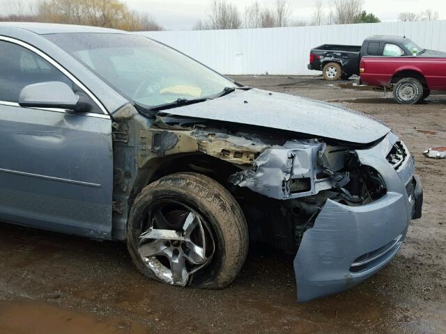 1G1ZH57B484265991 - 2008 CHEVROLET MALIBU 1LT BLUE photo 9