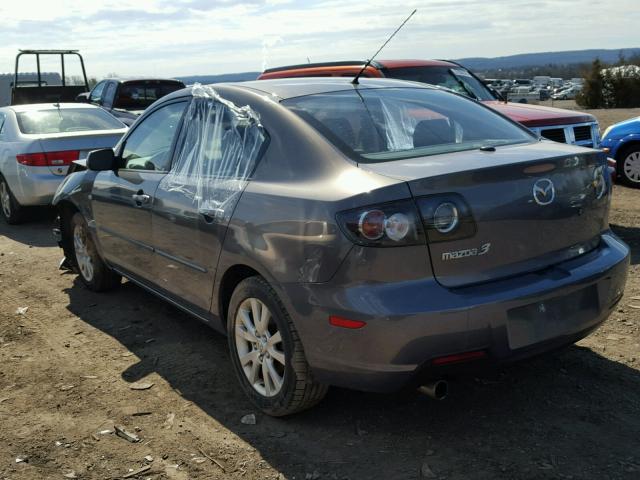 JM1BK32F371669664 - 2007 MAZDA 3 I GRAY photo 3