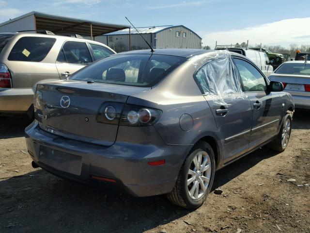 JM1BK32F371669664 - 2007 MAZDA 3 I GRAY photo 4