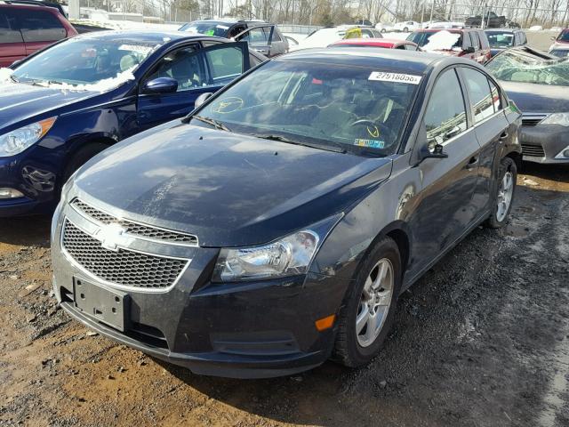 1G1PC5SB0E7179830 - 2014 CHEVROLET CRUZE LT BLACK photo 2