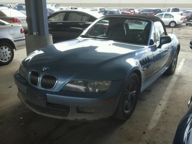 WBACH9347YLF89972 - 2000 BMW Z3 2.3 BLUE photo 2