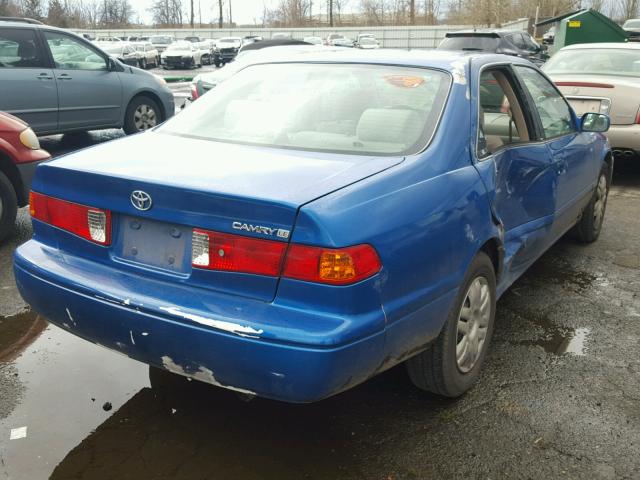 4T1BG22KX1U820879 - 2001 TOYOTA CAMRY CE BLUE photo 4