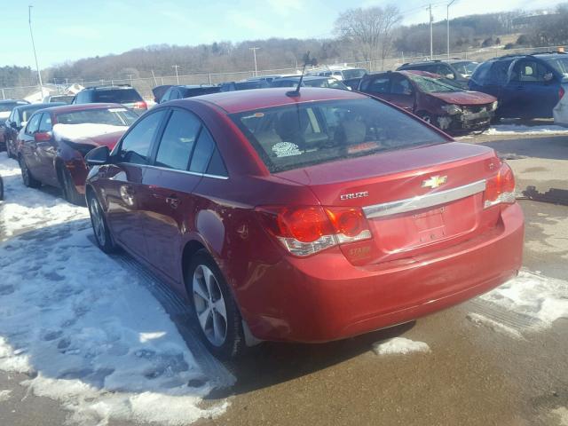 1G1PG5S97B7136115 - 2011 CHEVROLET CRUZE LT RED photo 3