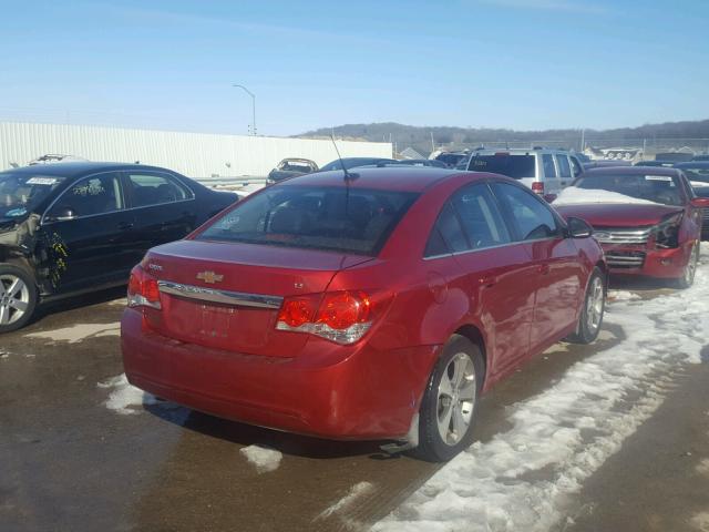 1G1PG5S97B7136115 - 2011 CHEVROLET CRUZE LT RED photo 4