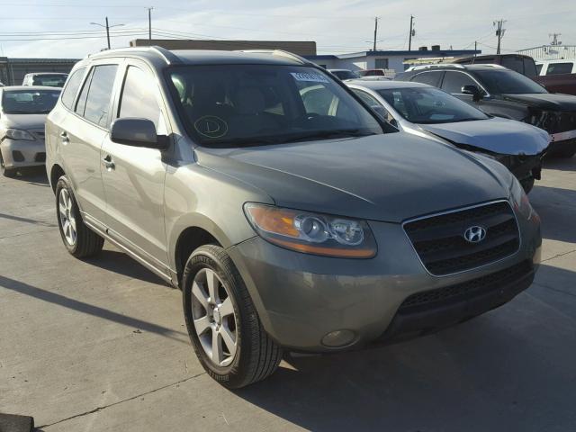 5NMSH13E98H171923 - 2008 HYUNDAI SANTA FE S GREEN photo 1