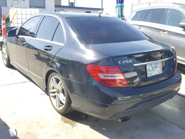 WDDGF4HB0DR259377 - 2013 MERCEDES-BENZ C 250 BLACK photo 3