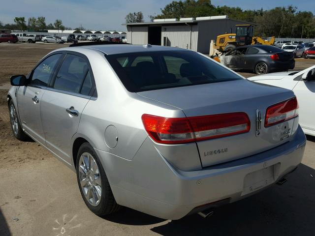 3LNDL2L35BR751152 - 2011 LINCOLN MKZ HYBRID GRAY photo 3