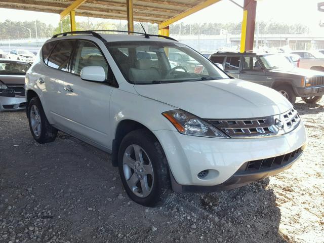 JN8AZ08W15W427618 - 2005 NISSAN MURANO SL WHITE photo 1