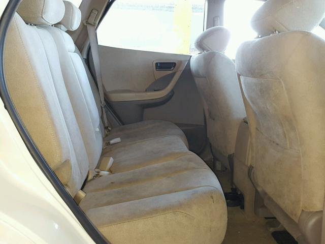 JN8AZ08W15W427618 - 2005 NISSAN MURANO SL WHITE photo 6