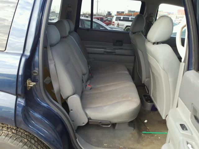 1D4HB38N76F120367 - 2006 DODGE DURANGO SX BLUE photo 6