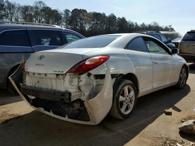 4T1CA38P24U012769 - 2004 TOYOTA CAMRY SOLA WHITE photo 4