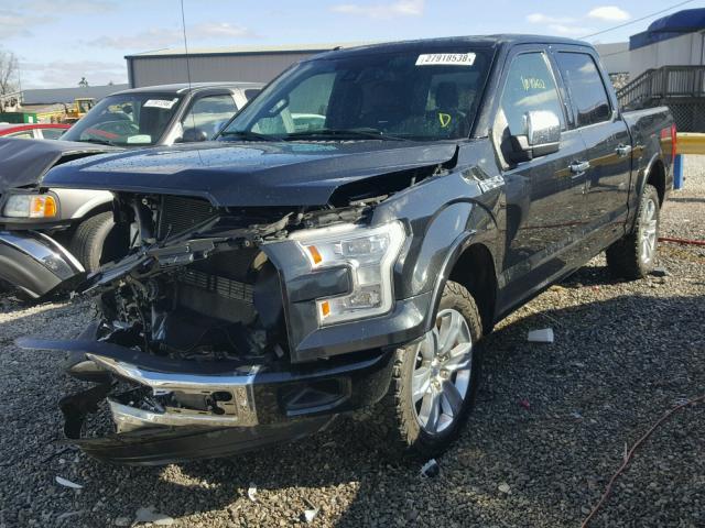 1FTEW1EF4FFB65790 - 2015 FORD F150 SUPER BLACK photo 2