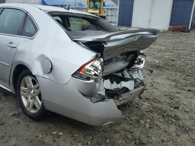 2G1WG5E38C1104825 - 2012 CHEVROLET IMPALA LT SILVER photo 9