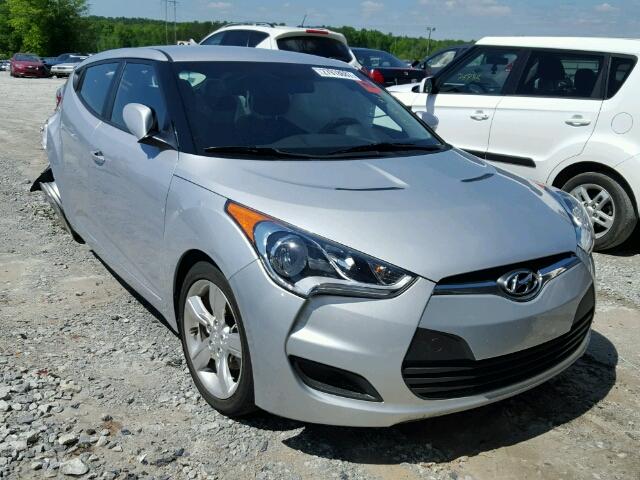 KMHTC6AD1FU241653 - 2015 HYUNDAI VELOSTER B SILVER photo 1