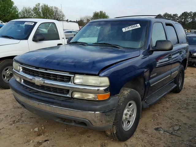 1GNEC13Z62J252921 - 2002 CHEVROLET TAHOE C150 BLUE photo 2