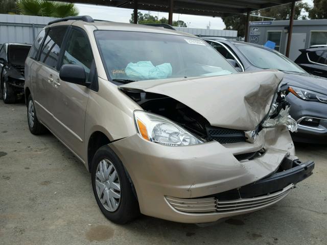 5TDZA23C94S038576 - 2004 TOYOTA SIENNA CE GOLD photo 1