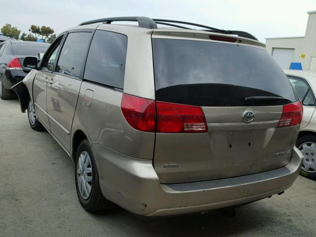 5TDZA23C94S038576 - 2004 TOYOTA SIENNA CE GOLD photo 3