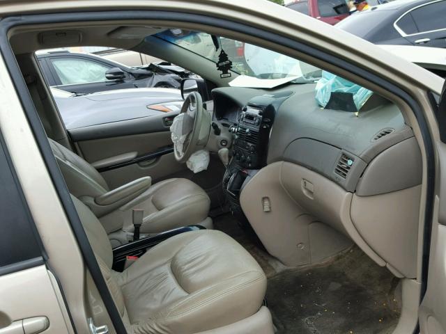 5TDZA23C94S038576 - 2004 TOYOTA SIENNA CE GOLD photo 5