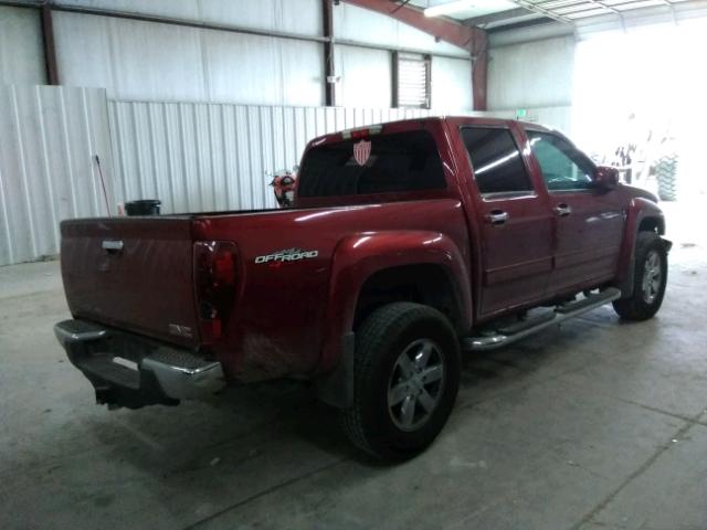 1GTJTCDE3A8113012 - 2010 GMC CANYON SLE MAROON photo 4