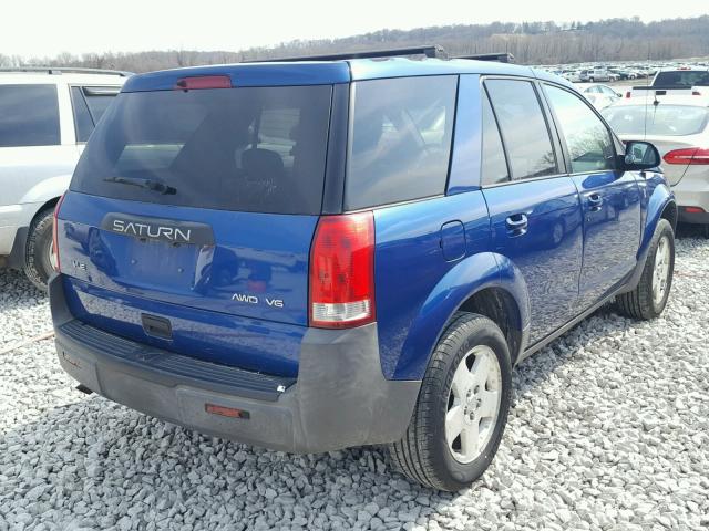 5GZCZ63465S819660 - 2005 SATURN VUE BLUE photo 4