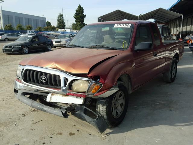 5TEVL52N02Z897875 - 2002 TOYOTA TACOMA XTR RED photo 2