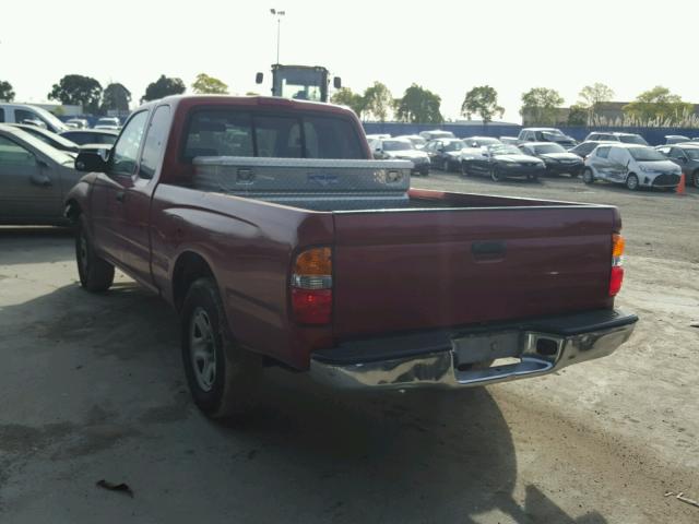 5TEVL52N02Z897875 - 2002 TOYOTA TACOMA XTR RED photo 3