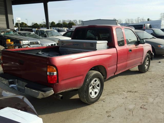 5TEVL52N02Z897875 - 2002 TOYOTA TACOMA XTR RED photo 4