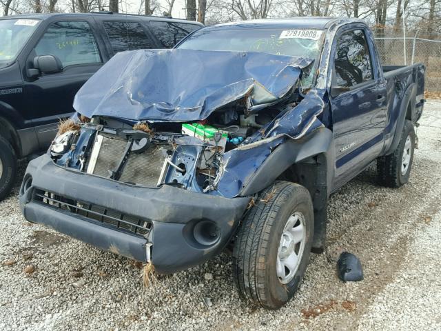 5TEPX42N08Z514307 - 2008 TOYOTA TACOMA BLUE photo 2