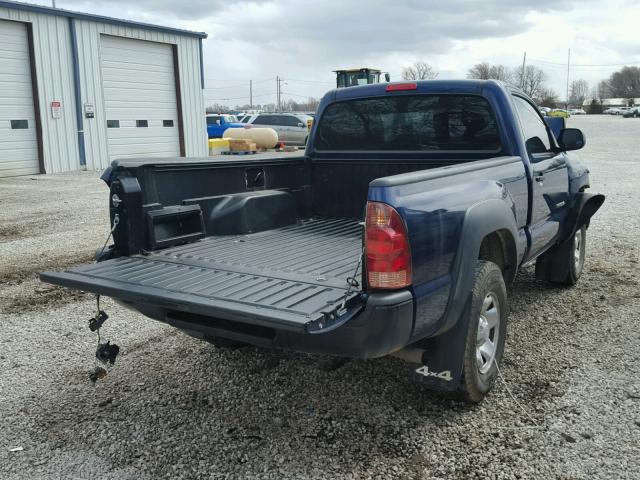 5TEPX42N08Z514307 - 2008 TOYOTA TACOMA BLUE photo 4