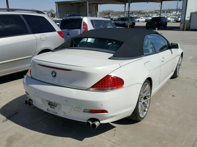 WBAEK13597CN82487 - 2007 BMW 650 I WHITE photo 4