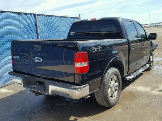 1FTPW14516FA28730 - 2006 FORD F150 SUPER BLACK photo 4