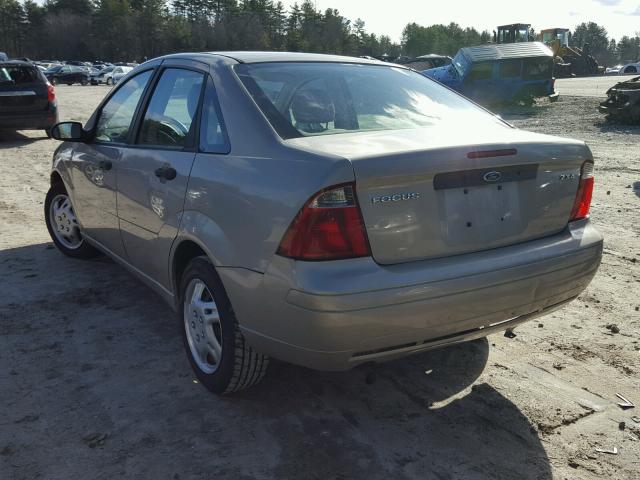 1FAFP34N76W136862 - 2006 FORD FOCUS ZX4 BEIGE photo 3