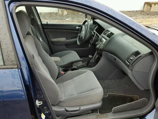 1HGCM56115A141001 - 2005 HONDA ACCORD DX BLUE photo 5