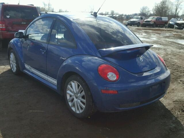 3VWRW31C78M509637 - 2008 VOLKSWAGEN NEW BEETLE BLUE photo 3