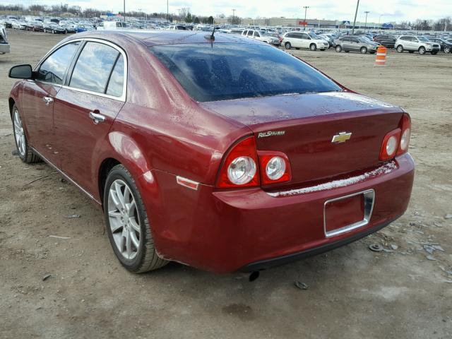 1G1ZK57B19F251697 - 2009 CHEVROLET MALIBU LTZ წითელი ფოტო 3