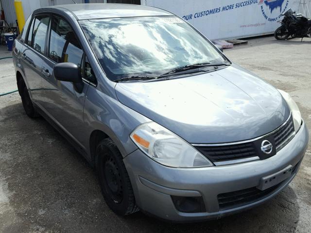 3N1BC11E47L402510 - 2007 NISSAN VERSA S GRAY photo 1