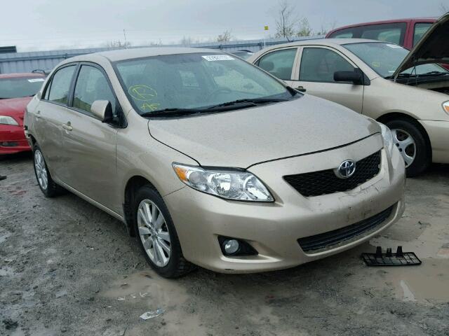 2T1BU4EE1AC407650 - 2010 TOYOTA COROLLA BA BEIGE photo 1