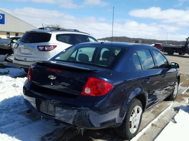 1G1AL58F387130576 - 2008 CHEVROLET COBALT LT BLUE photo 4