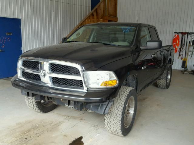 1D3HV18PX9S803144 - 2009 DODGE RAM 1500 BLACK photo 2