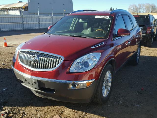 5GAEV23D69J210659 - 2009 BUICK ENCLAVE CX RED photo 2