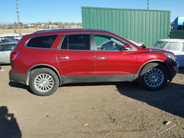 5GAEV23D69J210659 - 2009 BUICK ENCLAVE CX RED photo 9