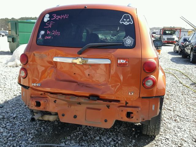 3GNDA23DX7S622639 - 2007 CHEVROLET HHR LT ORANGE photo 9